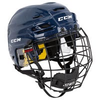 CCM Super Tacks 210 Senior Hockey Helmet Combo in Navy