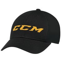 CCM Core Foam Adult Flex Fit Cap in Black/Yellow Size Small/Medium