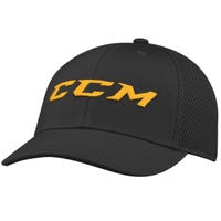 "CCM Core Adult Meshback Trucker Cap in Black/Yellow"
