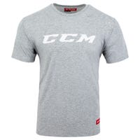 "CCM Core Senior Short Sleeve T-Shirt in Grey/White Size Small"