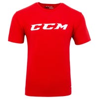 "CCM Core Senior Short Sleeve T-Shirt in Red/White Size Small"