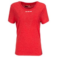CCM Crew Neck Women's Short Sleeve T-Shirt in Red Size X-Small