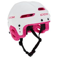 "CCM Mutltisport Youth Hockey Helmet in White/Pink"
