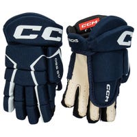 "CCM Tacks AS 550 Youth Hockey Gloves in Navy/White Size 8in"