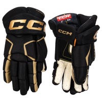 CCM Tacks AS 580 Senior Hockey Gloves in Black/Gold Size 14in