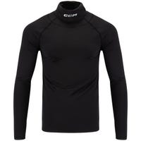 "CCM Neck Protector Senior Long Sleeve Shirt in Black Size Small"
