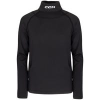 CCM Neck Protector Youth Long Sleeve Shirt in Black Size Medium