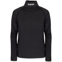 "CCM Neck Protector Youth Long Sleeve Shirt in Black Size Large"