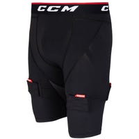 "CCM Compression Senior Shorts with Jock/Tabs in Black Size Medium"