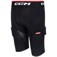 "CCM Compression Youth Shorts with Jock/Tabs in Black Size Small"