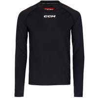 CCM Performance Youth Long Sleeve Shirt in Black Size Large