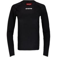 "CCM Performance Womens Long Sleeve Shirt in Black Size X-Small"