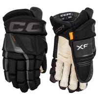CCM Tacks XF Pro Senior Hockey Gloves in Black/Grey Size 13in