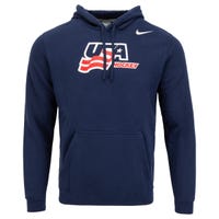 "Nike USA Hockey Club Fleece Mens Hoodie in Navy Size Medium"