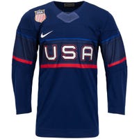 "Nike Team USA 2022 Olympic Adult Hockey Jersey in Blue Void Size Small"