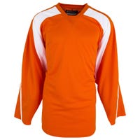 Monkeysports Premium Youth Practice Hockey Jersey in Orange/White Size Small/Medium
