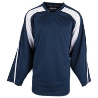 Monkeysports Premium Senior Practice Hockey Jersey in Navy/White Size Goal Cut (Senior)