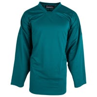 Monkeysports Solid Color Senior Practice Hockey Jersey in Teal Size Goal Cut (Intermediate)