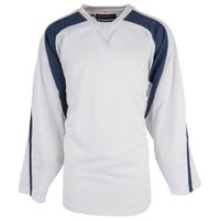 Monkeysports Premium Senior Practice Hockey Jersey in White/Navy Size Small