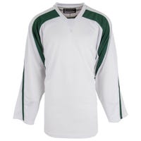 Monkeysports Premium Youth Practice Hockey Jersey in White/Forest Green Size Small/Medium