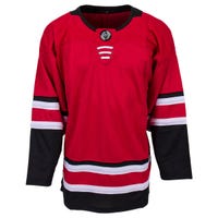 Monkeysports Carolina Hurricanes Uncrested Junior Hockey Jersey in Red Size Goal Cut (Junior)