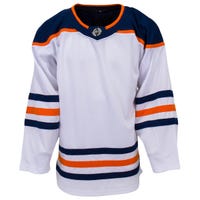 Monkeysports Edmonton Oilers Uncrested Adult Hockey Jersey in White Size Small