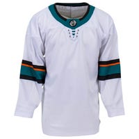 Monkeysports San Jose Sharks Uncrested Adult Hockey Jersey in White Size Large