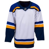 Monkeysports St Louis Blues Uncrested Adult Hockey Jersey in White Size Goal Cut (Intermediate)