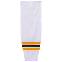 "Monkeysports Boston Bruins Mesh Hockey Socks in White Size Intermediate"