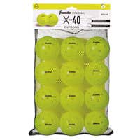 Franklin X-40 Outdoor Pickleballs - 12 Pack in Yellow