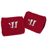 "Warrior 3in. Padded Cuff Slash Guards w/Plastic Inserts - Pair in Red Size Adult"