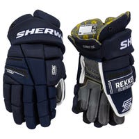 SherWood Rekker Element 1 Senior Hockey Gloves in Navy Size 13in