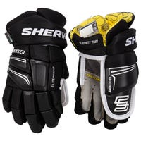 SherWood Rekker Element 2 Junior Hockey Gloves in Black Size 10in