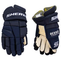 SherWood Rekker Element Pro Senior Hockey Gloves in Navy Size 13in