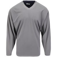 "Gamewear 7500 Prolite Adult Reversible Hockey Jersey in Grey/Navy Size Goal Cut (Intermediate)"