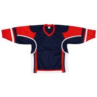 "Stadium Youth Hockey Jersey - in Navy/Red/White Size Goal Cut (Junior)"
