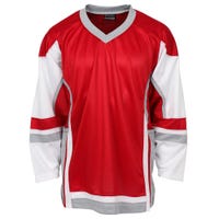 "Stadium Youth Hockey Jersey - in Red/White/Grey Size Small/Medium"