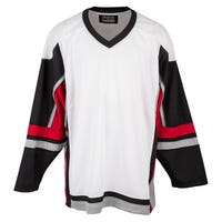 "Stadium Youth Hockey Jersey - in White/Black/Red Size Small/Medium"