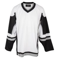 "Stadium Youth Hockey Jersey - in White/Black/Grey Size Small/Medium"