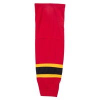"Stadium Calgary Flames Mesh Hockey Socks in Red (Cal 1) Size Intermediate"