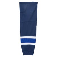 "Stadium Winnipeg Jets Mesh Hockey Socks in Blue/White (Win 1) Size Intermediate"