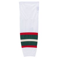 "Stadium Minnesota Wild Mesh Hockey Socks in White/Green (Min 2) Size Intermediate"
