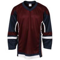 "Stadium Adult Hockey Jersey - in Maroon/Navy/White Size X-Small"