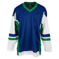 "Stadium Adult Hockey Jersey - Royal/Kelley/White in Royal/Kelly Green/White Size Small"