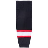"Monkeysports Chicago Blackhawks Mesh Hockey Socks in Black/White/Red Size Intermediate"