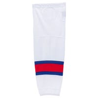 "Stadium New York Rangers Mesh Hockey Socks in White (NYR 2) Size Senior"