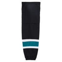 "Stadium San Jose Sharks Mesh Hockey Socks in Black (SJO 3) Size Intermediate"