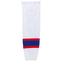 "Stadium Montreal Canadiens Mesh Hockey Socks in White/Blue (MTL 2) Size Junior"