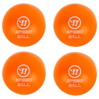 "Warrior Mini Hockey Speed Ball - 4 Pack - 18 Model in Orange"