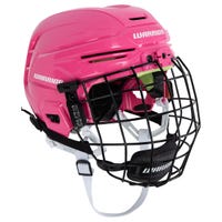 Warrior Alpha One Youth Hockey Helmet Combo in Pink